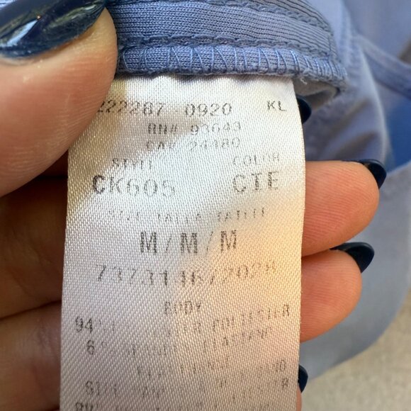 Cherokee Iflex Womens Blue Scrub Top Size M With Pockets Stretch Medical Uniform - Picture 4 of 5